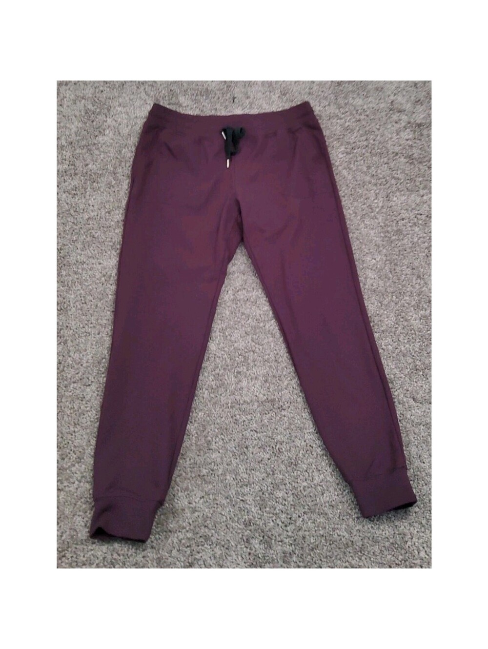 ZYIA Active Unwind Jogger Pants Women's Size XL Plum Purple Pull On Drawstring